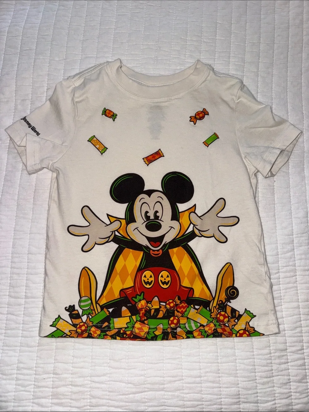 Disney Parks WDW 2026 Mickey Candy Halloween Kids Tee Shirt
